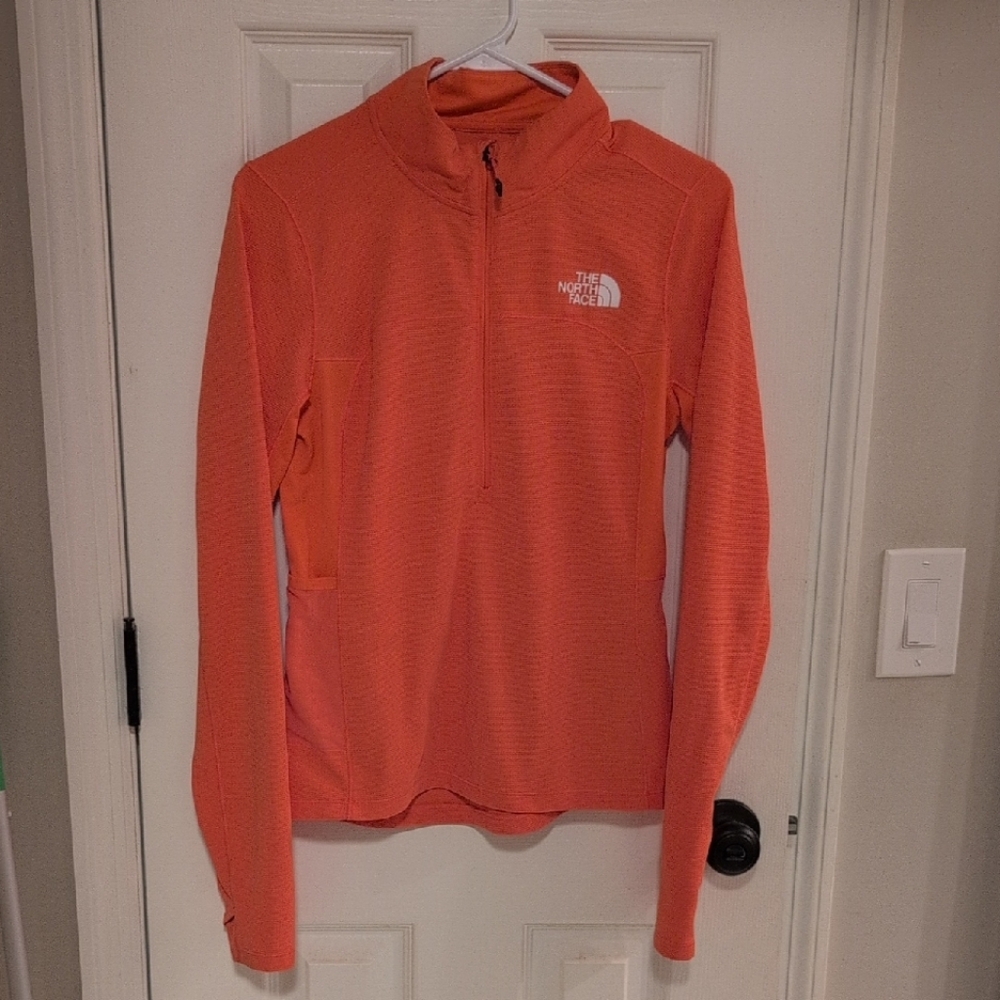 The North Face Vibrant Orange Half-Zip Jacket